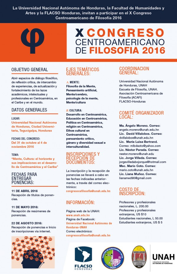 X Congreso Centroamericano de Filosofía 2016