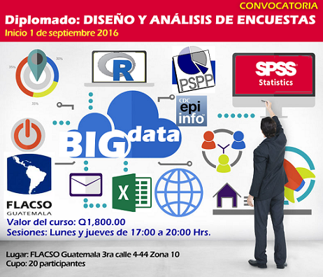 CONVOCATORIA AL DIPLOMADO DISEÑO Y ANÁLISIS DE ENCUESTAS