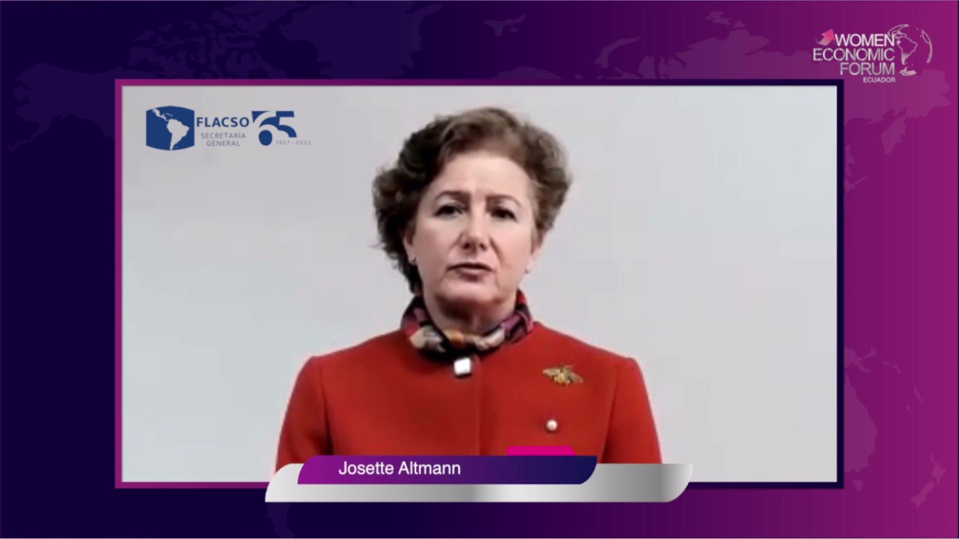  Secretaria General de la FLACSO participa del Women Economic Forum Ecuador