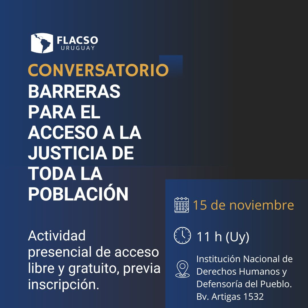 Conversatorio: Barreras para el acceso a la justicia de toda la población