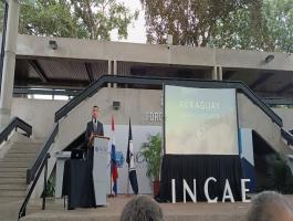 Secretaria General de FLACSO asiste a conferencia dictada por el Presidente de la República del Paraguay en INCAE